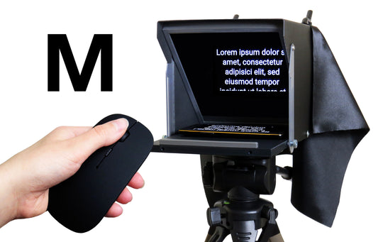 Teleprompter Black Fish M Lite für Smartphone und DSLR-Kamera | Klappbar und kompakt