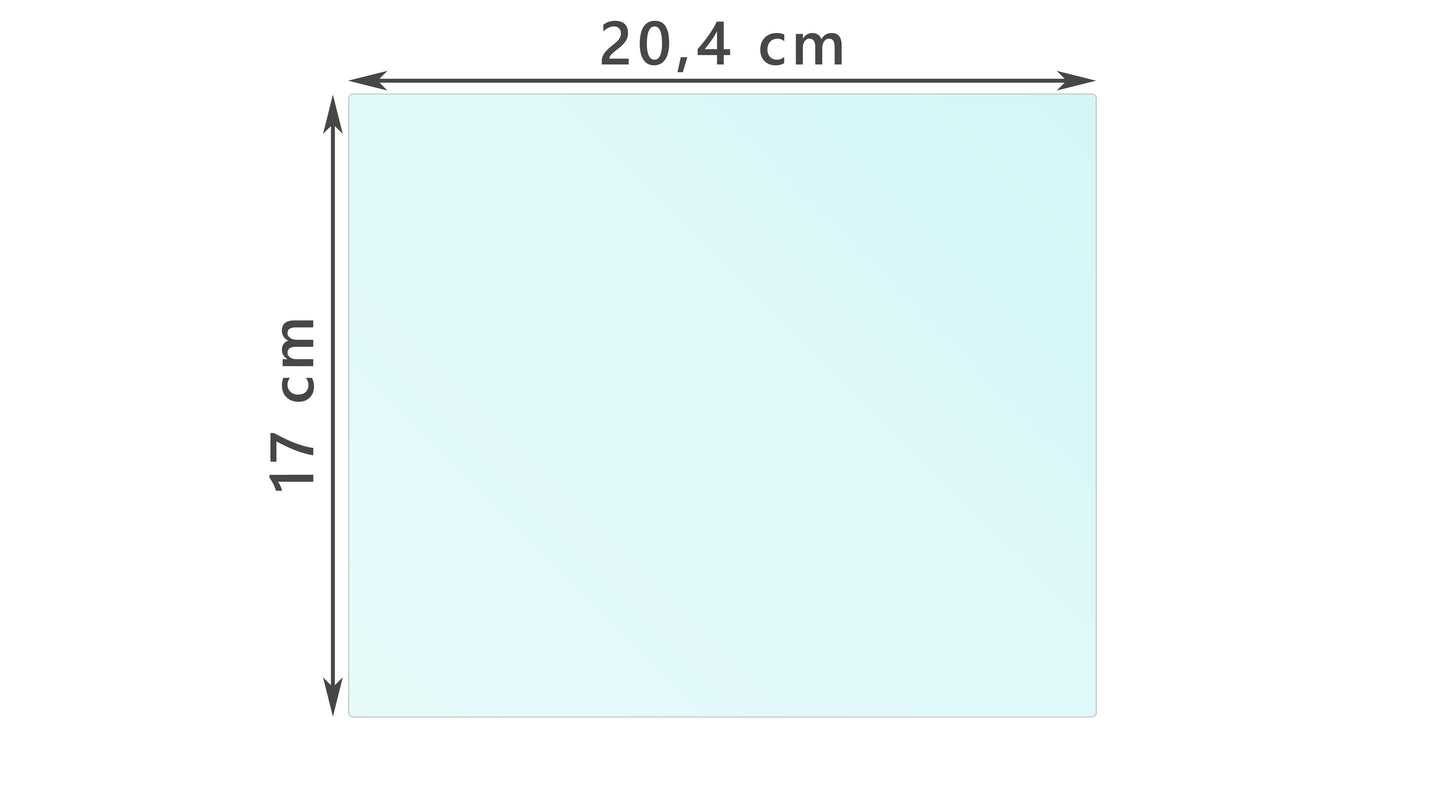 204x170x1,9 mm | Teleprompterglas T70/R30 | Teleprompter Glass | Beamsplitterglas | Beam Splitter Glass